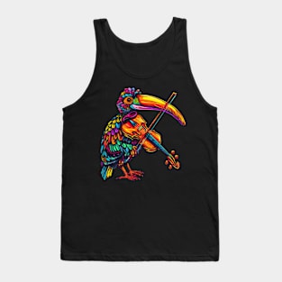 Hornbill Playing Violin Tank Top